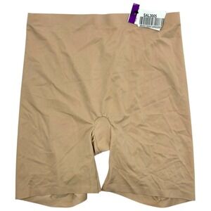 Maidenform Cover Your Bases High Waist Smoothing Short Nude 2XL Seamless
